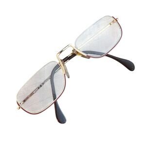 Vintage West Germany Nordic Metal Glasses Frame Model 801 Gold